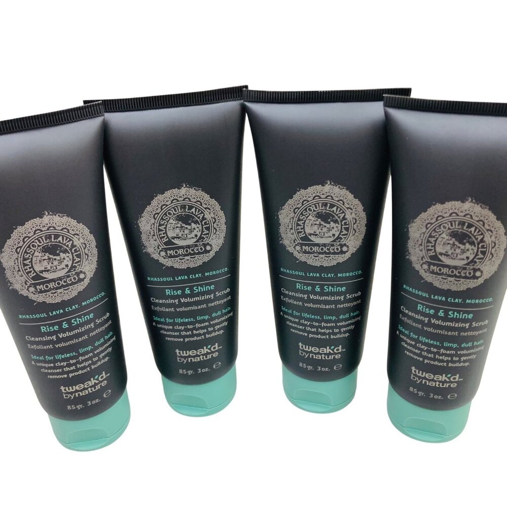 Tweak-d by Nature Rise and Shine Cleansing Volumizing Scrub 3 oz. New Set of 4